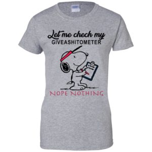 Let Me Check My Giveashitometer Nope Nothing Shirt