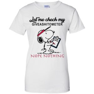 Let Me Check My Giveashitometer Nope Nothing Shirt