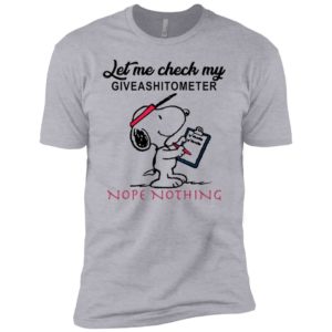 Let Me Check My Giveashitometer Nope Nothing Shirt