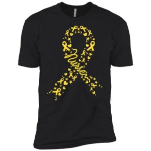 Pediatric Cancer Awareness Ribbon Nurse Shirt image Pediatric Cancer Awareness Ribbon Nurse Shirt