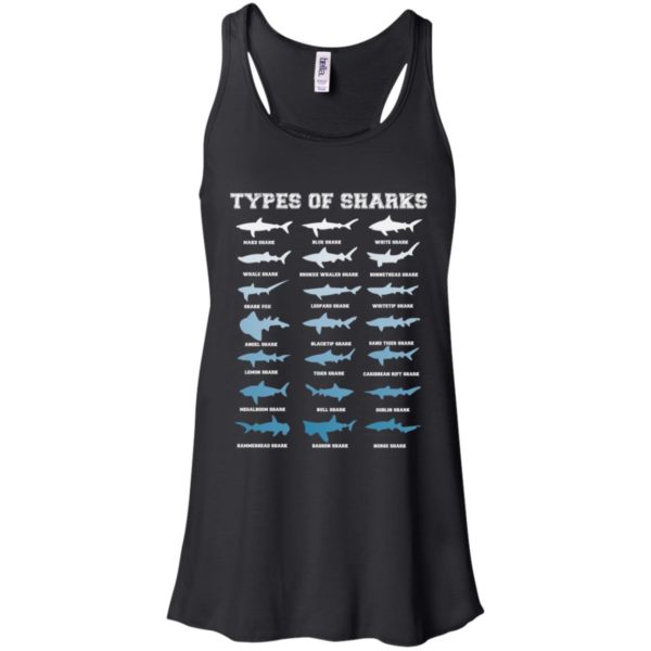 21 Types of Sharks Marine Biology Shirt