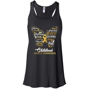 Butterfly Gold Ribbon Raise For Childhood Cancer Shirt image Butterfly Gold Ribbon Raise For Childhood Cancer Shirt