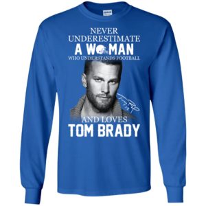 Never Underestimate A Woman Who Loves Tom Brady Shirt
