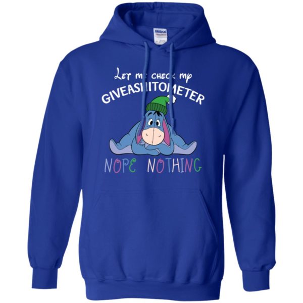 Eeyore Disney Let Me Check My Giveashitometer Nope Nothing Shirt