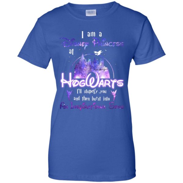 I am a Disney princess at Hogwarts I'll stupefy you shirt