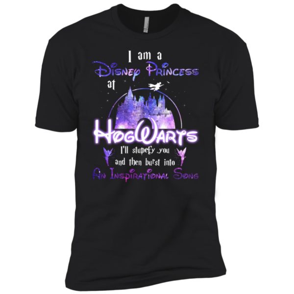 I am a Disney princess at Hogwarts I'll stupefy you shirt