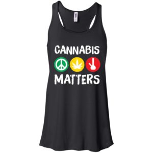 Cannabis Matters Peace Sign Test Tube Shirt image Cannabis Matters Peace Sign Test Tube Shirt