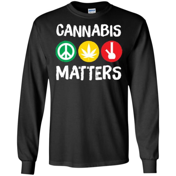 Cannabis Matters Peace Sign Test Tube Shirt