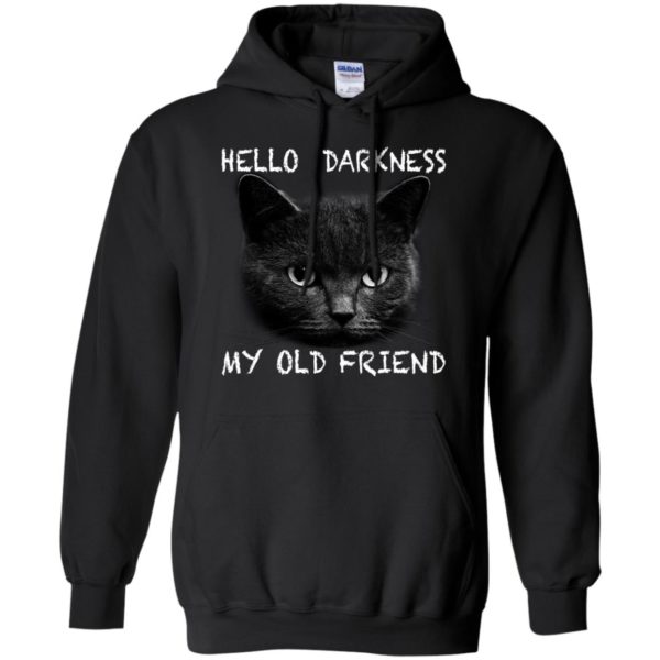 Cat hello darkness my old friend shirt