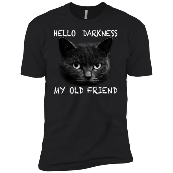 Cat hello darkness my old friend shirt