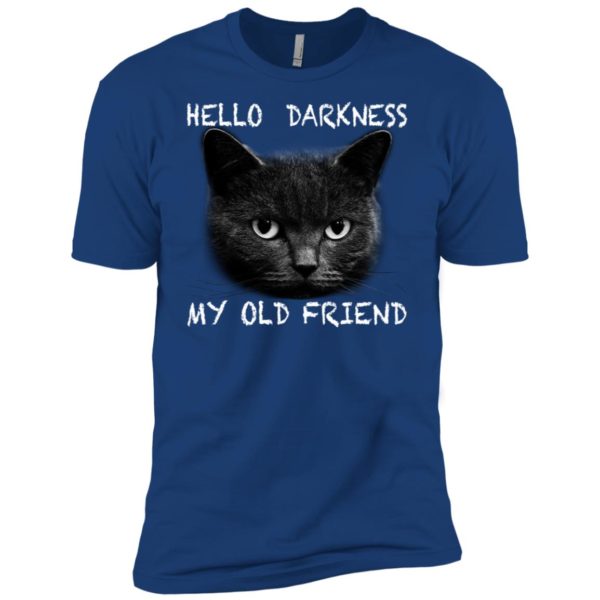 Cat hello darkness my old friend shirt