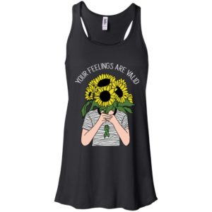 Your feelings are valid Sunflower Mental Health Shirt