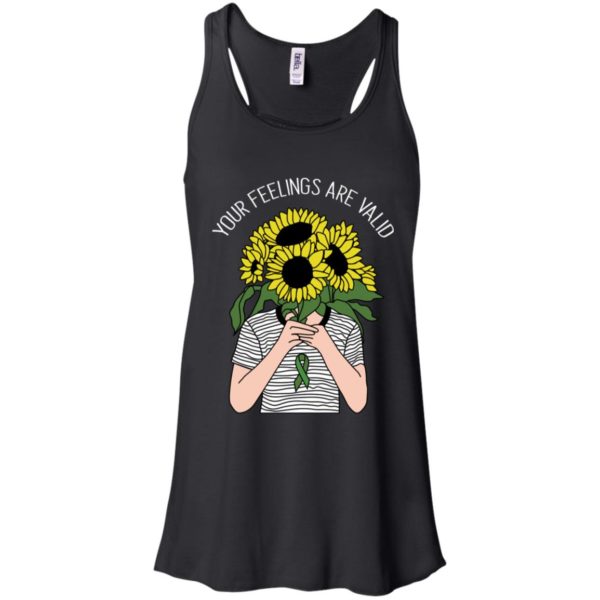 Your feelings are valid Sunflower Mental Health Shirt