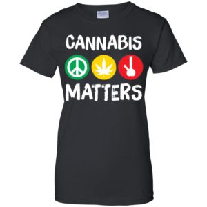 Cannabis Matters Peace Sign Test Tube Shirt image Cannabis Matters Peace Sign Test Tube Shirt