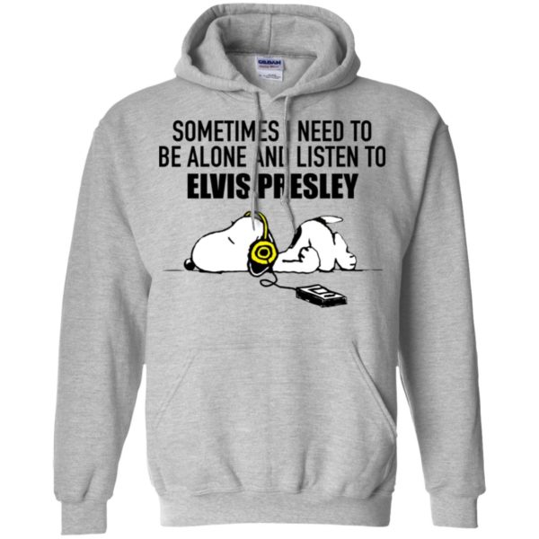 Snoopy Sometimes I need To Be Alone And Listen To Elvis Presley Shirt