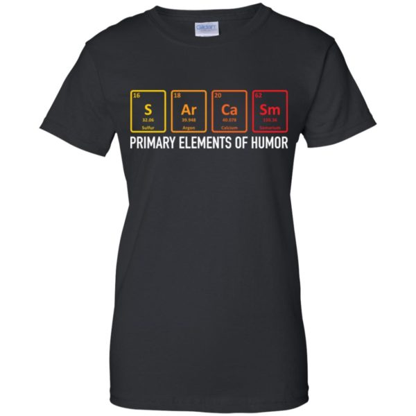 Sarcasm Elements of Humor Periodic Table Shirt