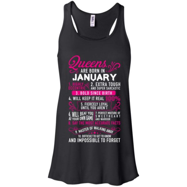 Queens Are Born In January Shirt