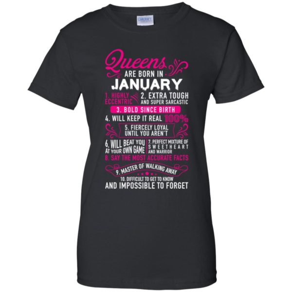 Queens Are Born In January Shirt