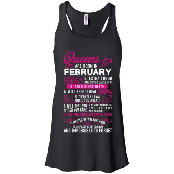 Queens Are Born In February Shirt