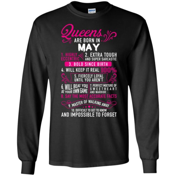 Queens Are Born In May Shirt