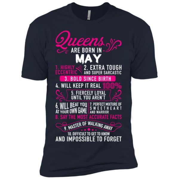 Queens Are Born In May Shirt