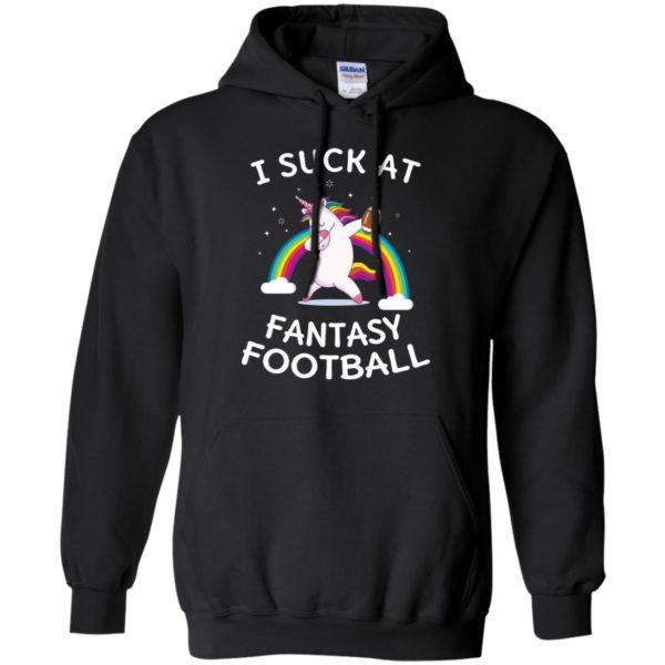 I Suck At Fantasy Football Loser Rainbow Unicorn Shirt