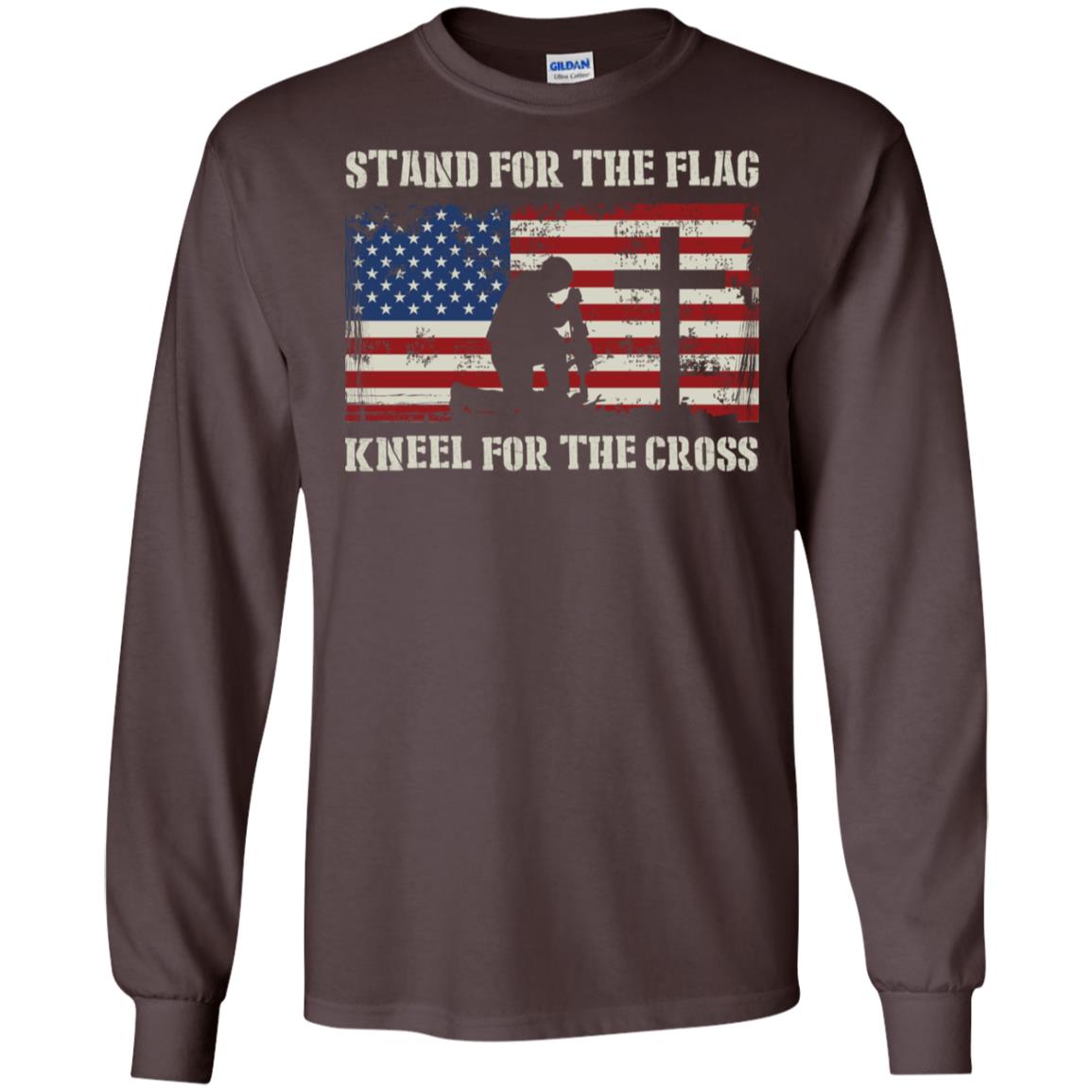 Stand For The Flag Kneel For The Cross Shirt image Stand For The Flag Kneel For The Cross Shirt