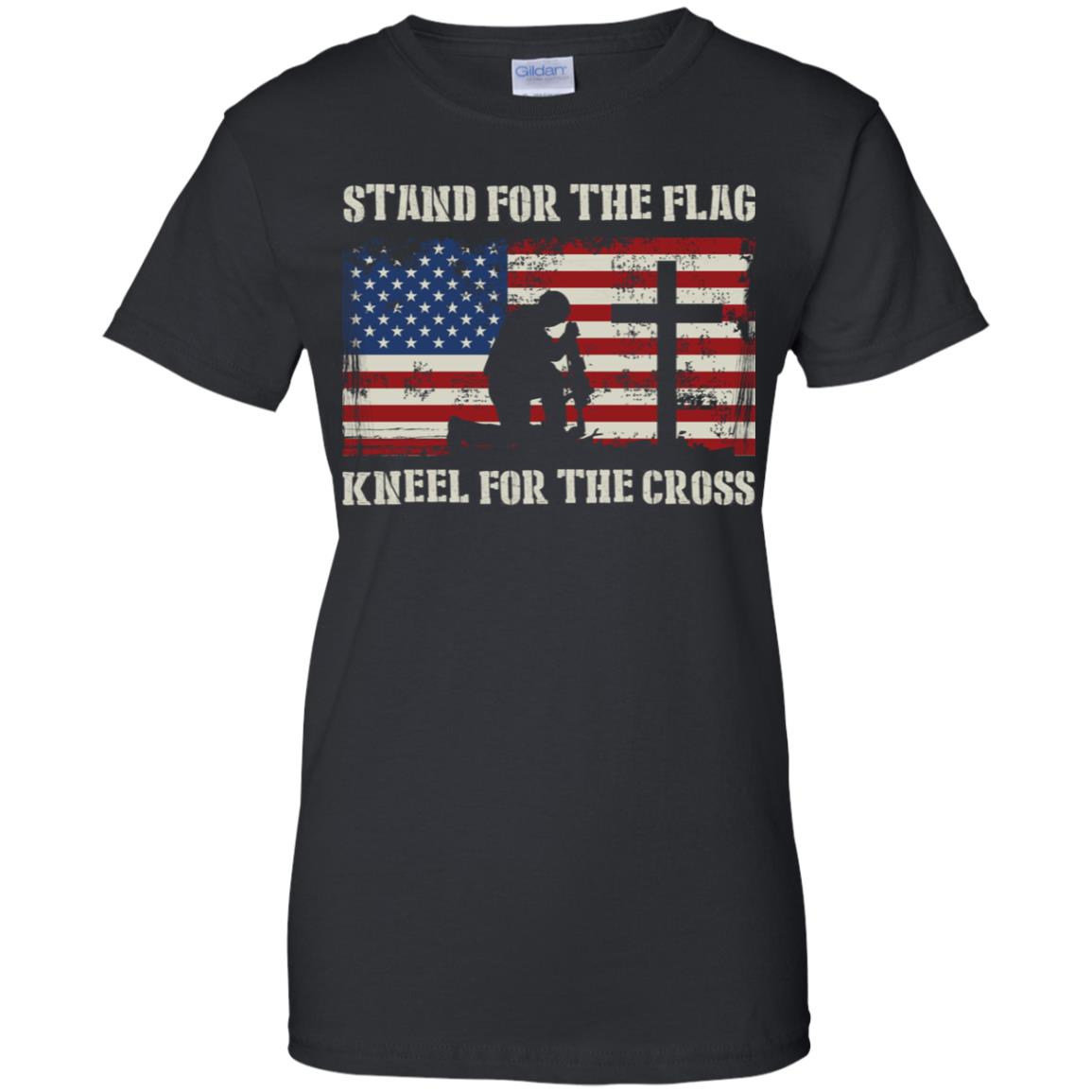 Stand For The Flag Kneel For The Cross Shirt image Stand For The Flag Kneel For The Cross Shirt