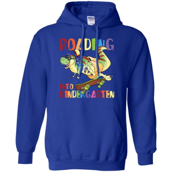 Roaring into Roaring Kindergarten T Rex Dinosaur Back to SchoolShirt