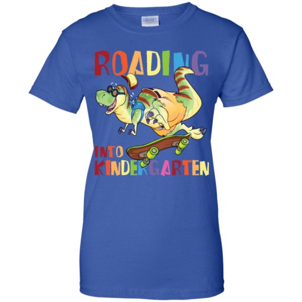 Roaring into Roaring Kindergarten T Rex Dinosaur Back to SchoolShirt