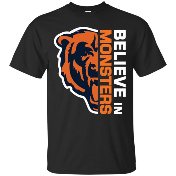 Believe in Monsters Bear Chicago Football Shirt