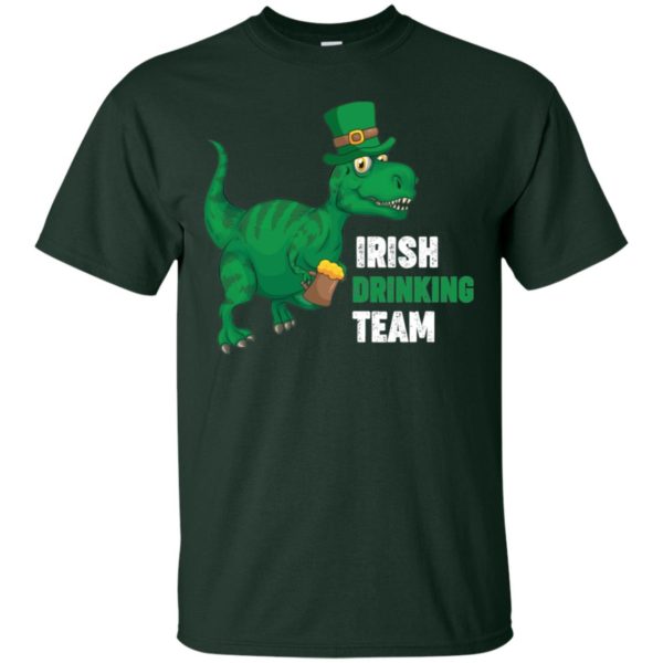 St. Patricks Day T Rex Drinking Beer Shirt