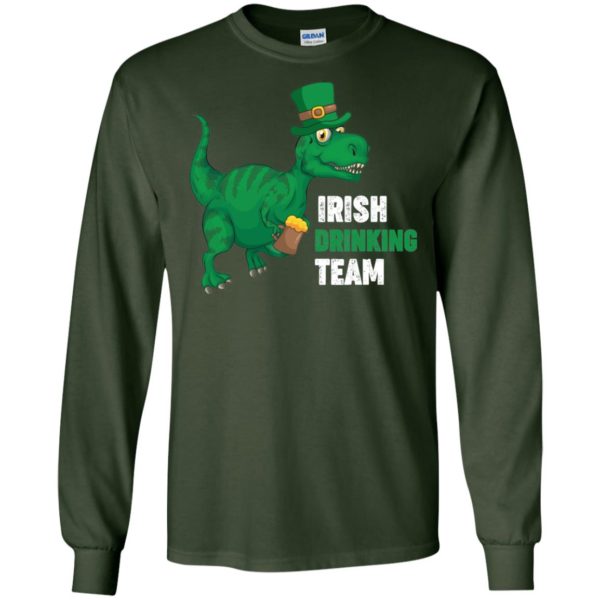 St. Patricks Day T Rex Drinking Beer Shirt