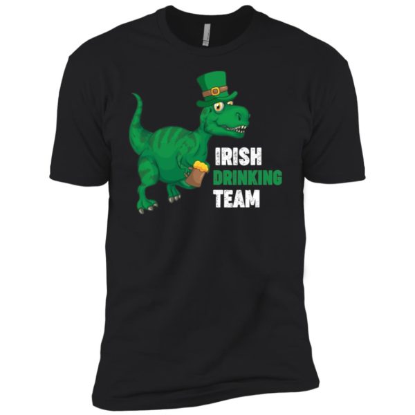 St. Patricks Day T Rex Drinking Beer Shirt