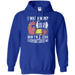 Lifting I was a wimp before anchor arms shirt image Lifting I was a wimp before anchor arms shirt