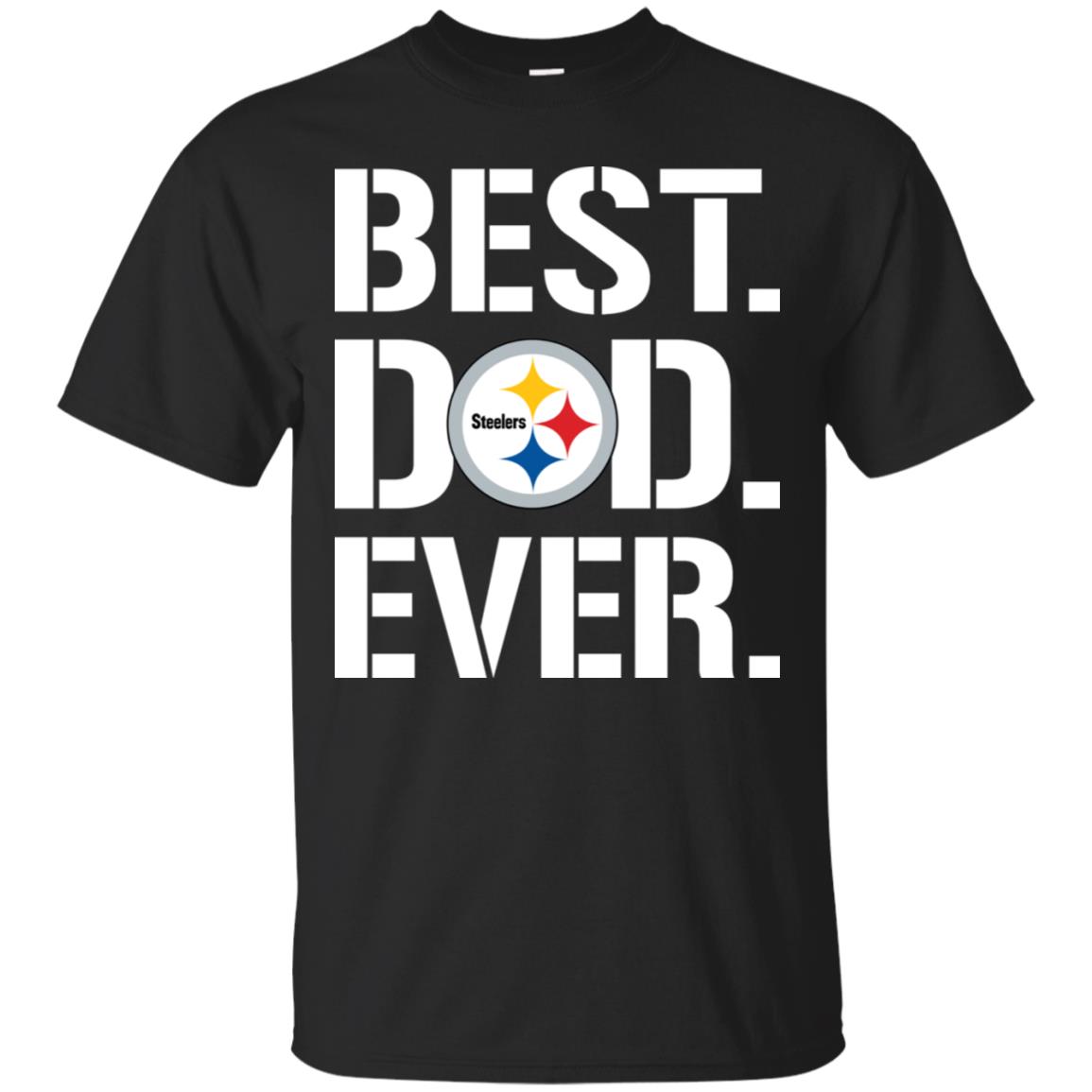 Pittsburgh Steelers Best Dad Ever Logo Father's Day T-Shirt