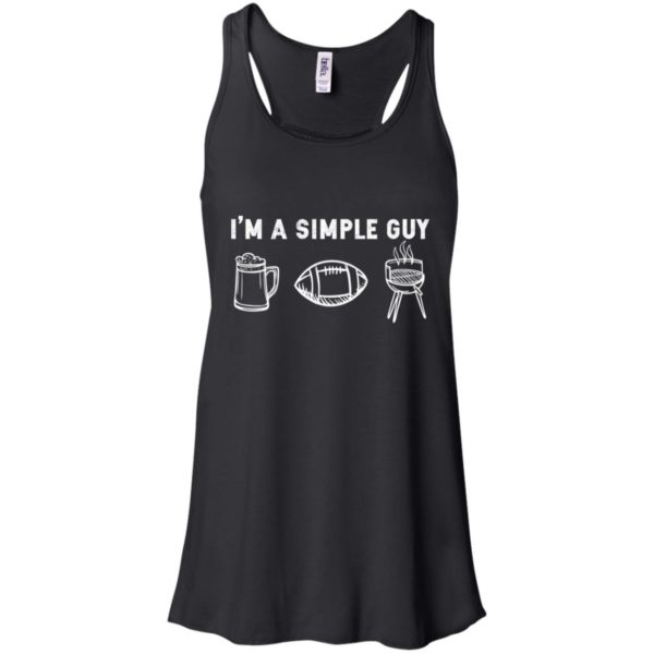 I'm A Simple Guy Beer Football BBQ Shirt