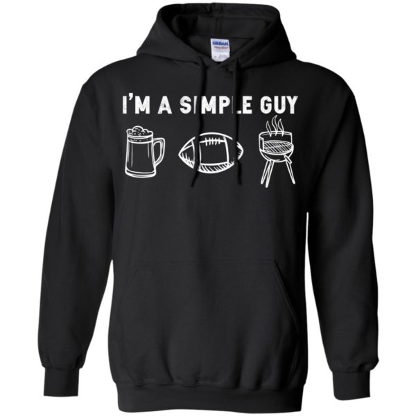 I'm A Simple Guy Beer Football BBQ Shirt