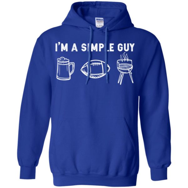 I'm A Simple Guy Beer Football BBQ Shirt