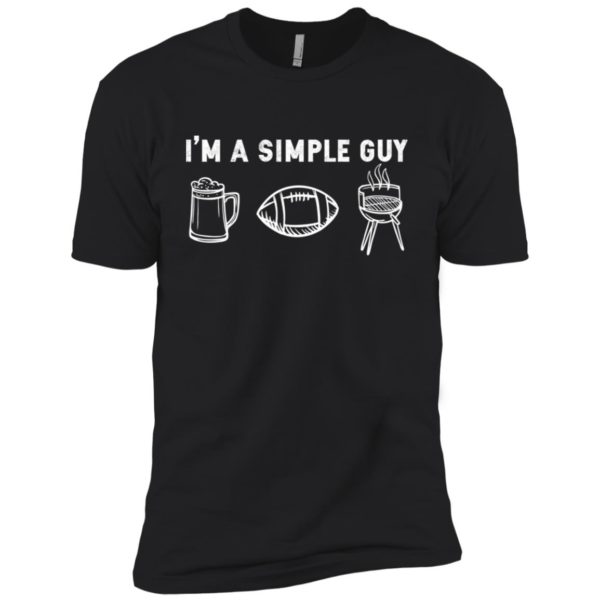 I'm A Simple Guy Beer Football BBQ Shirt