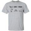 I’m A Simple Woman Yoga Coffee And Book Shirt