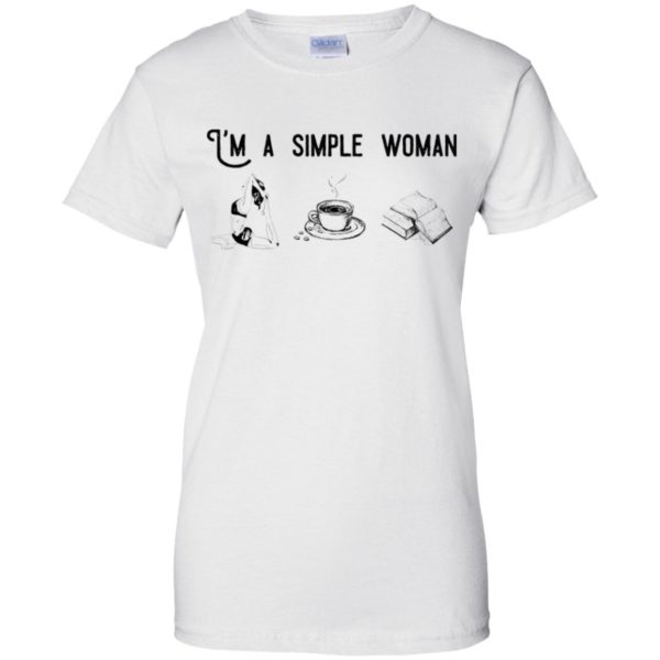 I’m A Simple Woman Yoga Coffee And Book Shirt