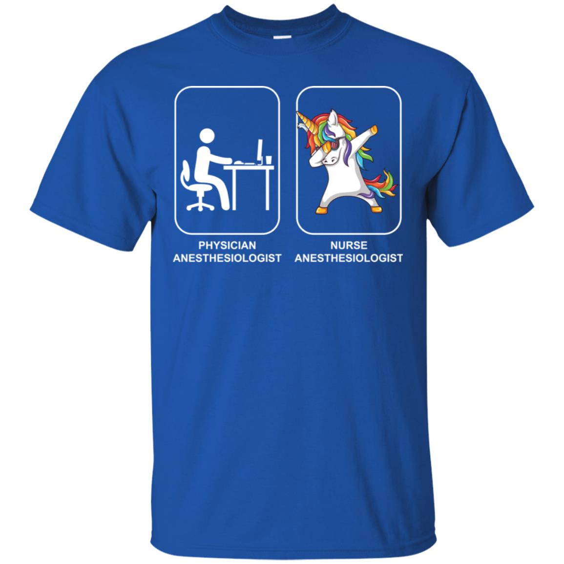 Nurse Anesthesiologist Unicorn and Physician Anesthesiologist Shirt image Nurse Anesthesiologist Unicorn and Physician Anesthesiologist Shirt