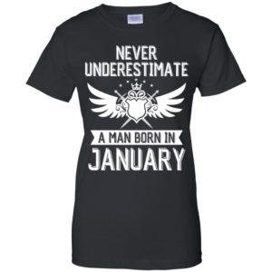 Never Underestimate A Man Born In January Shirt image Never Underestimate A Man Born In January Shirt