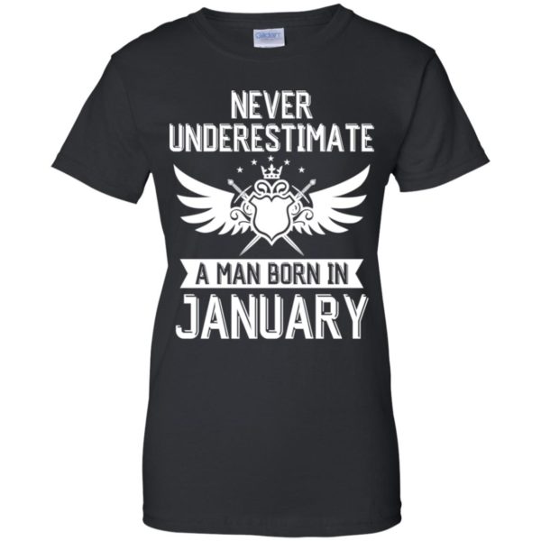 Never Underestimate A Man Born In January Shirt