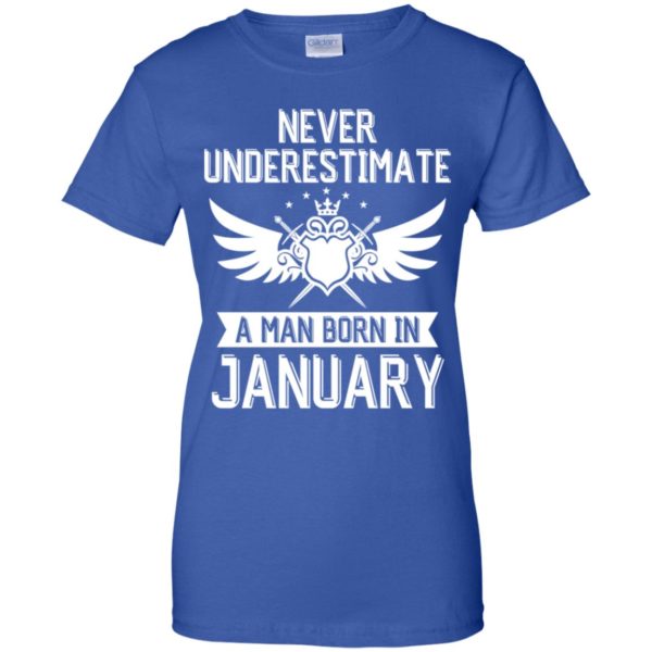 Never Underestimate A Man Born In January Shirt