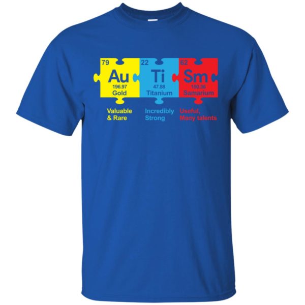 AuTiSm Gold Valuable and Rare Titanium Incredibly Strong Samarium shirt