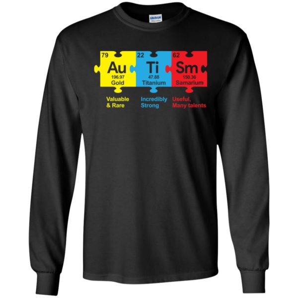 AuTiSm Gold Valuable and Rare Titanium Incredibly Strong Samarium shirt