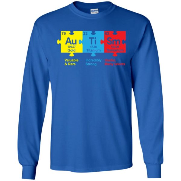 AuTiSm Gold Valuable and Rare Titanium Incredibly Strong Samarium shirt