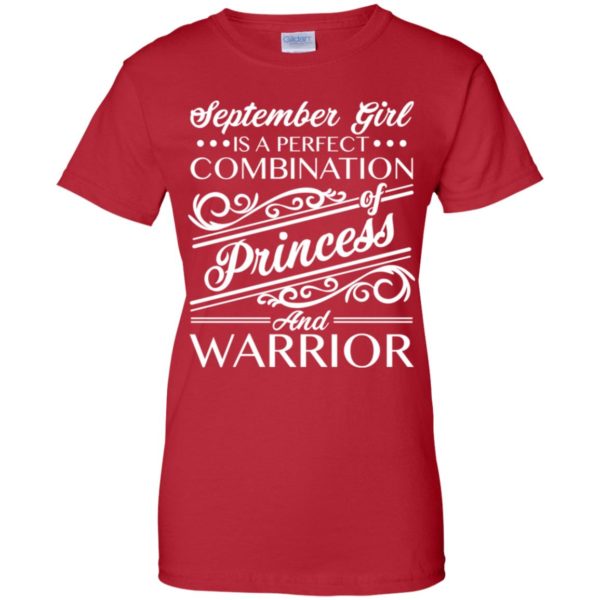 September Girl Is Perfect Combination Of Princess And Warrior Shirt